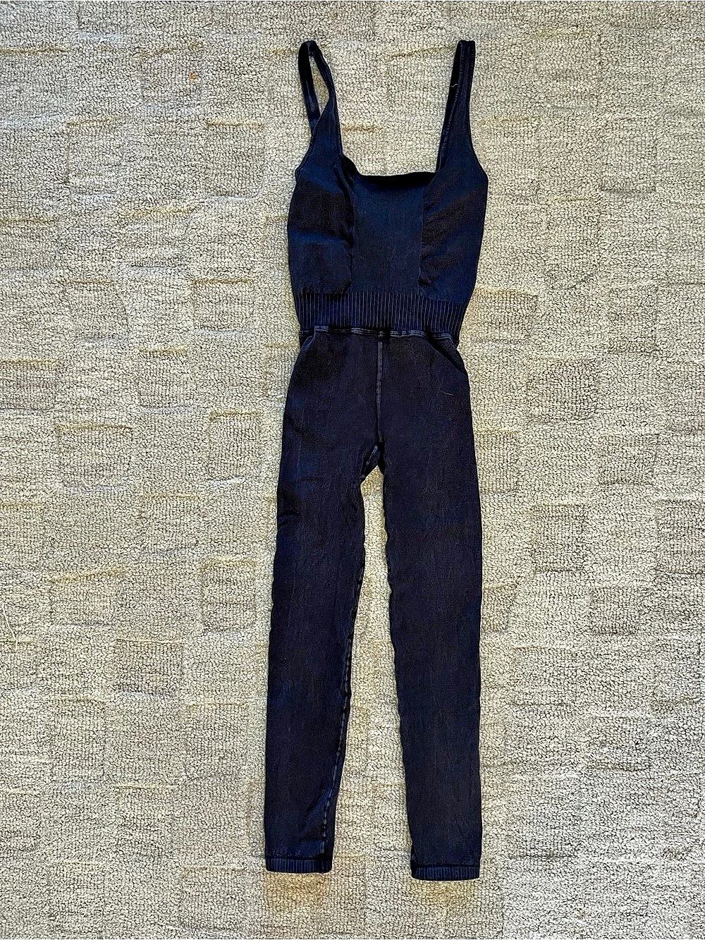 FP Movement Free People Good Karma Onesie Washed Black XS/S